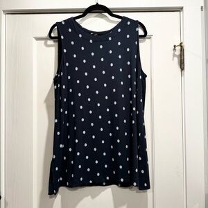 J Jill Wearever Collection Layering Tunic Tank Top XL Flower print Summer Staple